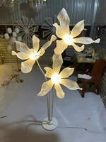 Nouveau motif géant acrylique lumineux lotus led rose fleur lumières led chemin menant lumière mise en page ornements fête hôtel mariage événement