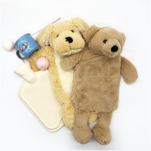 Botella de agua caliente de llenado de agua de goma lavable reutilizable bonita y vendedora caliente con cubierta de animales de peluche - Product Image 5