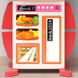 Grands ensembles de jouets de <span class=keywords><strong>cuisine</strong></span> et d'aliments en plastique amusants pour faire semblant, très demandés pour les enfants et les filles, avec fonctions musicales et lumineuses - Product Image 6
