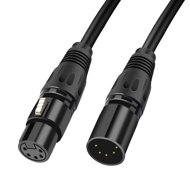 5 PIN DMX XLR Balance Signal Stage Cable Wholesale DMX512 Lead Line Denoise Braided OEM/ODM
