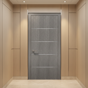 Wasserdichte WPC-Haustür mit Polymerrahmen, CE-Zertifiziert, Hochfest, Umweltfreundlich, Termitensicher, Modern für Küche, Schlafzimmer und Wohnbereich - Product Image 1