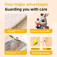 Nouveau Poste à gratter vertical 5D pour chat Whisper Craft, tapis d'escalade résistant à l'usure, mur d'escalade en forme de carotte de dessin animé