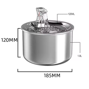 Vente flash Distributeur automatique d'eau pour animaux de compagnie 2l Pompe ultra-silencieuse Acier inoxydable Fontaine à eau automatique pour chat - Product Image 3