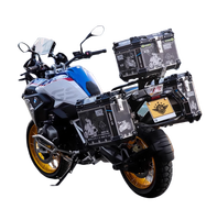 Pour BMW F750GS F850GS F650GS R1200GS Moto Top Case Side Pannier Ensemble de bagages en aluminium 5 pièces