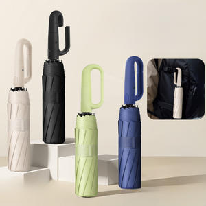 Parapluie publicitaire incassable Compact Portable à grande boucle automatique de haute qualité de 23 pouces pour les cadeaux d'affaires personnalisés - Product Image 1