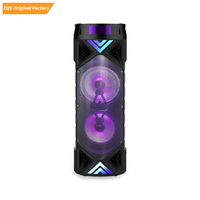Nouveau haut-parleur portable avec caisson de basses et microphone intégré, éclairage LED Hi-Fi 6,5 pouces ZQS 6201, pour les fêtes et les scènes, fabriqué en plastique durable