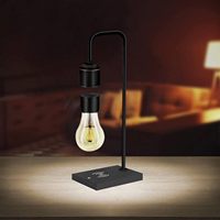 Lampe Lévitation Moderne Unique avec Lumière Flottante et Chargeur Sans Fil Qi Intégré, Design Simpliste et Innovant