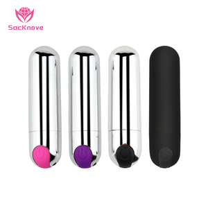 SacKnove kadın güçlü 10 hızlı Usb şarj edilebilir gümüş siyah G nokta Av masaj Mini kurşun vibratör seks oyuncak kadınlar - Product Image 1