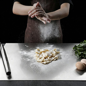 40x30 cm Double-Sided Rectangle Stainless Steel Chopping Block Household Rolling Kneading Panel Fruit Cutting <strong>Kitchenware</strong> - Product Image 5