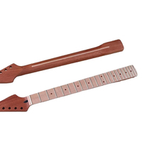 Leher Gitar Elektrik Maple Karbonisasi dengan Kayu Rosewood, Suku Cadang Gitar DIY, Instrumen Senar, Bodi & Leher