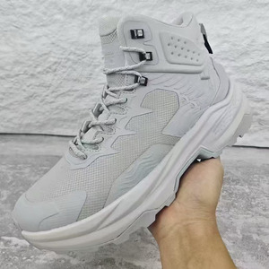 DFA01 Nouveau design, 4 saisons, baskets noires personnalisées à coupe mi-haute, chaussures de randonnée légères et confortables - Product Image 3