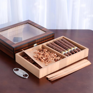 Divisorio regolabile <span class=keywords><strong>in</strong></span> legno per vassoio porta sigari, ideale per esporre e conservare sigari <span class=keywords><strong>in</strong></span> umidificatori di grandi dimensioni. - Product Image 3