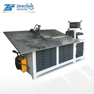 DIA 8 14mm CNC concrete iron big size pipe steel hoop rebar straightening end forming stainless steel bar wire bending machine