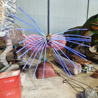 Fantaisie Forêt Thème Parc Décorations Dynamique Chauve-Souris Fleur Personnalisé LED Rougeoyant Plante Modèle Animatronic Tacca Chantrieri Andre