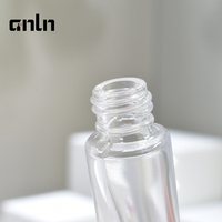 Flacon à bille en verre rond transparent de 10 ml à fond épais avec bille en acier ou en verre pour huile de parfum