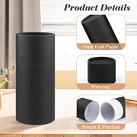 Boîte à parfum cylindrique en papier kraft haut de gamme biodégradable avec tailles personnalisables pour l'emballage cosmétique, les huiles essentielles et les soins de la peau