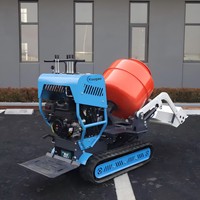 Neuer kostenloser Versand Mini-Raupendumper mit Diesel-/Benzinmotor, 13,5 PS, tragbarer 100° kippbarer Transporter/Muldenkipper