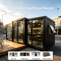 Restaurante Móvil, Cafetería Emergente, Casa Contenedor Expandible, Barra de Comida Portátil, Kiosco para Negocios Callejeros, Inversión Comercial