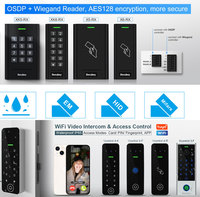 Lecteur RFID OSDP RS485 étanche X6-RX avec sortie Wiegand, lecture de cartes ID+HID+Mifare 125KHz+13.56MHz pour contrôle d'accès résidentiel et commercial