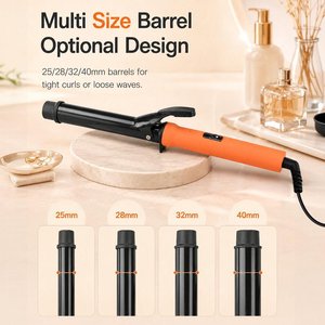 PRITECH Fer à Boucler Professionnel avec Revêtement Céramique, Baril de 25, 28, 32, 40 mm, Outil de Coiffure Électrique pour Ondulations - Product Image 5