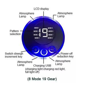 Estimulador Muscular Abdominal, Parches de Entrenamiento de Brazos ABS, Instrumento de Ejercicio Muscular, Carga USB, para Hombres, Uso en Casa - Product Image 5