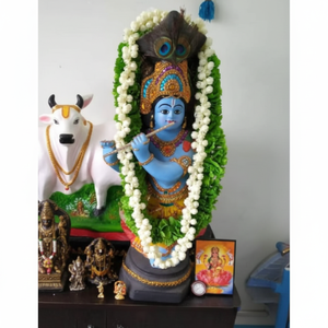 พวงมาลัยดอกมะลิประดิษฐ์อินเดีย mullapoov maala idols กรอบรูปงานเฉลิมฉลองปีใหม่การแข่งขันเต้นรำบ้านงานแต่งงาน - Product Image 1