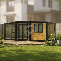 Maison conteneur extensible 20 pieds 40 pieds, 3 chambres, petite maison préfabriquée, structure en acier, design moderne, certifiée SAA