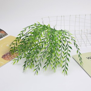 Guirlande murale de feuilles de saule artificielles, décoration végétale verte, 30cm-100cm, bouquet en plastique, décoration de plafond - Product Image 2
