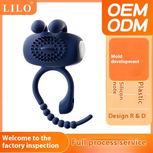 LILO LL-2413 Anpassbarer Weicher TPE Männlicher Penis-Masturbator mit Vibrationsring Sexspielzeug für Ehemann und Ehefrau - Product Image 5