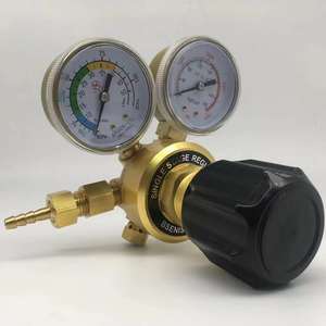 Régulateur de pression de dioxyde de carbone tout en cuivre, manomètre de chauffage, régulateur d'acétylène, vanne et manomètre - Product Image 4