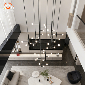 <span class=keywords><strong>Plafonnier</strong></span> LED Aoyi Lighting à <span class=keywords><strong>branches</strong></span> géométriques - Décoration contemporaine pour résidence et manoir haut de gamme - Product Image 5