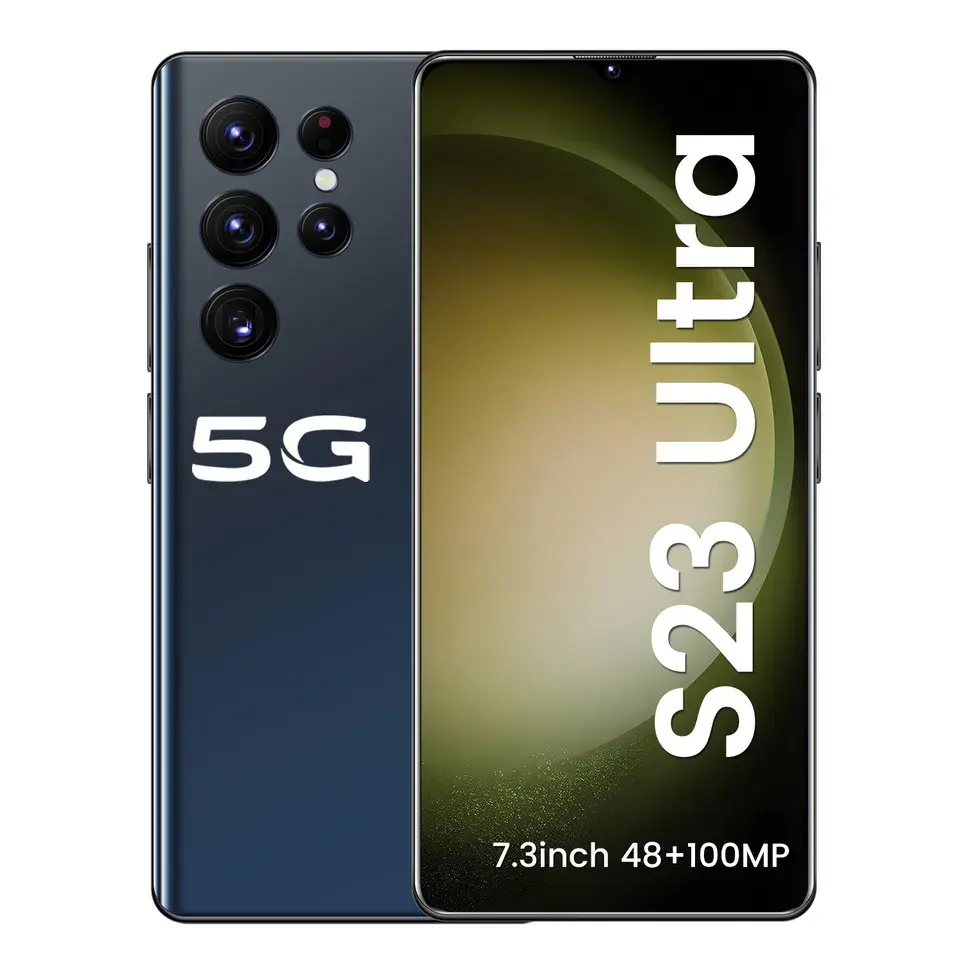2024 Nuevo S23 Ultra 5G 7,3 Teléfono móvil 16GB + 1tB Dimensity 9000 Deca Core Android 13 Celular 200MP 6800mAh Desbloqueo Global Smartphone