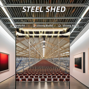 Tùy chỉnh được thiết kế thép hội thảo đúc sẵn chăn nuôi nơi trú ẩn đổ nuôi cừu dê ánh sáng kho Hàn chế biến - Product Image 4