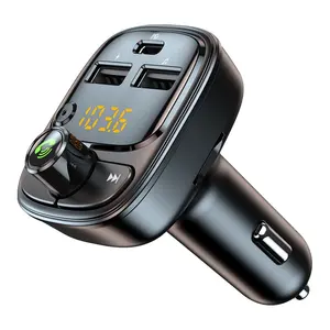 USB Flash Drive USB C Fast Charging Handsfree Car Kit Mp3 Player PD Car FM Modulator FM Transmitter