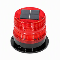 Feux clignotants LED solaires à base magnétique ambre haute luminosité pour travaux routiers, montage sur véhicule, pour la sécurité routière