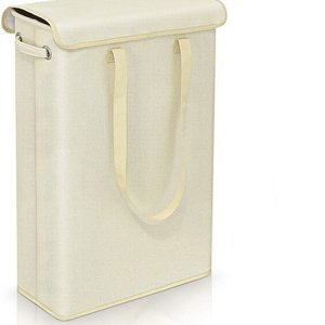 Slim <strong>Laundry</strong> <strong>Basket</strong> with Lid Tall <strong>Thin</strong> <strong>Laundry</strong> Hamper with Handles Waterproof Lining Narrow Dirty Clothes Hamper - Product Image 6