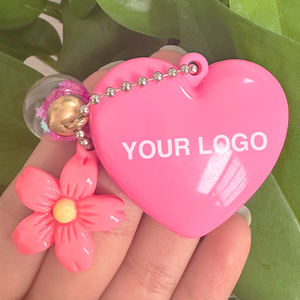 Porte-clés Compact en forme de coeur Blush Container Durable Pigments Mineral Face Makeup avec produits chimiques éclaircissants - Product Image 2