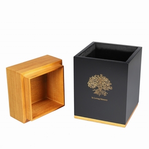 Caja de embalaje de cenizas para adultos, urna de recuerdo de madera para cremación personalizada para cenizas humanos, hombres y mujeres - Product Image 2