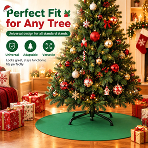 LEDUN 71cm Round <b>Silicone</b> Christmas Tree Base <b>Mat</b> Waterproof Anti-Scratch Christmas Tree Stand Floor Protector Tray - Product Image 3