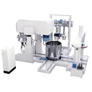 Baterai Lithium Mixer planet ganda silikon mencair panas lem lini produksi