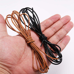 Genuine cowhide rope, DIY jewelry accessories, <b>craft</b> materials, cowhide rope for bracelets and necklaces, factory direct sales. - Product Image 4