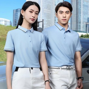 Polo pour femme en coton Oxford 205g respirant, manches courtes, pour l'été, vêtements de travail et de sport - Product Image 1