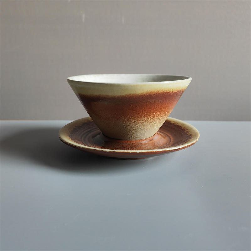 Soucoupe tasse à café soucoupe-marron 180ml