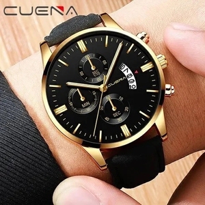 Cuena 845 845L Men Quartz Analog Wrist Watch Luxury Man Wristwatch Fashion Business Waterproof Watches for <strong>Male</strong> <strong>Valentines</strong> <strong>Gift</strong> - Product Image 1