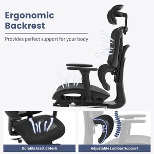 High End Gray Office Chair with Adjustable Headrest and Backrest Modern Design Mesh Chair with Metal Base Wholesale - Product Image 4