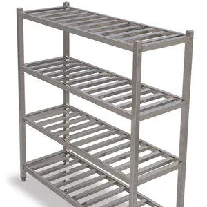 Stainless steel commodity shelf