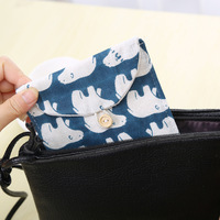 Sac de rangement en toile pour couches, serviettes hygiéniques, sacs d'emballage pour serviettes hygiéniques, porte-monnaie, organiseur de bijoux, étui pour cartes de crédit 3