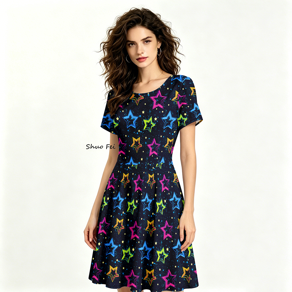 neon galaxy dress La Femme Homecoming Dress 30982