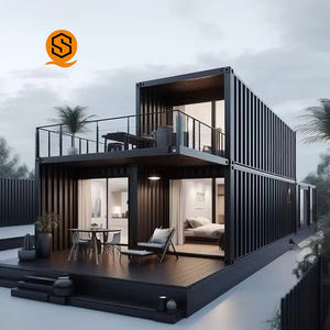 预制房屋2层集装箱房屋现代模块化可拆卸集装箱房屋价格豪华酒店2 3卧室20 40英尺别墅 - Product Image 4