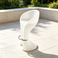 Chaise de bar à LED avec éclairage 55 cm, sans fil, télécommande, étanche, pour salon de manucure, spa, 8-12h d'autonomie